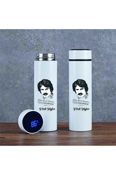DKDZ SHOP Ferdi Tayfur Printed 10 Hours Thermos - Hot and Cold Feature, 02 Model