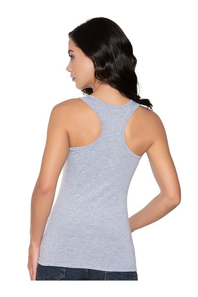 LOOKSOCKS Gray Silver Women's Sports Undershirt - Lycra