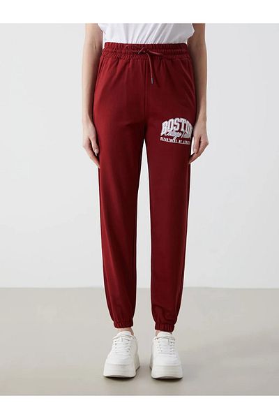 LC Waikiki Elastic Waist Printed Jogger Women's Sweatpants
