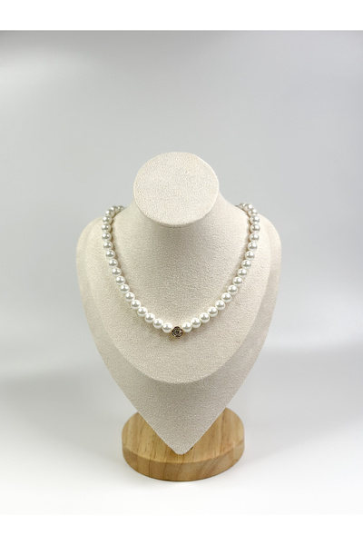 Zey Jewellery Taşlı İnci Kolye
