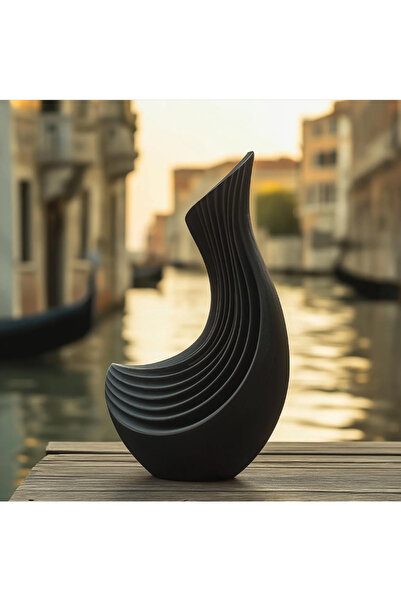 Rapithwin Vaza Negru Lebădă Minimalistă Scandinavă Design Special 15 cm