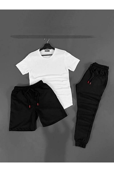 Ferhatlı 3 Piece Unisex T-Shirt/Shorts/Sweatpants Set