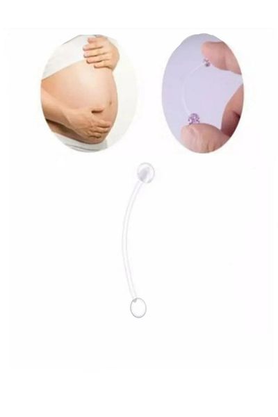 Jaida Moda Women's Bioplastic Maternity Belly Piercing