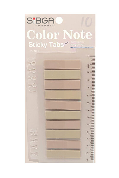 sibga tasarım Post-It Bookmark - Clear Brown, Color, 200 Sheets Postit Sticker