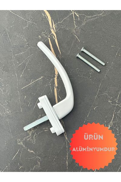 Urfakent White Aluminum 3 Pieces Window Handle