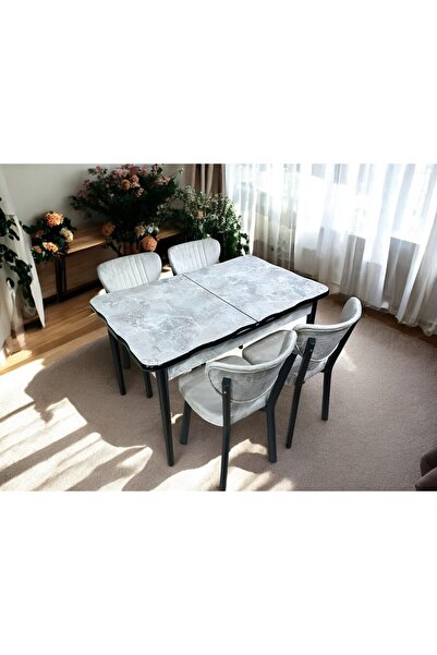 loretto MUTFAK MASA TAKIMI 4 KİŞİLİK GLOSS MAX ( MDF )