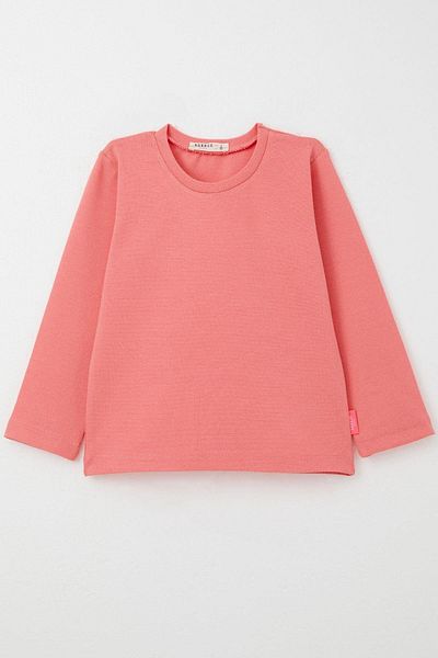 Breeze 9-3 Years Baby Girl Coral Color Long Sleeve T-Shirt