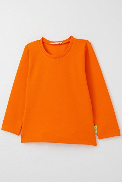 Breeze 9-3 Years Baby Girl Orange Long Sleeve T-Shirt