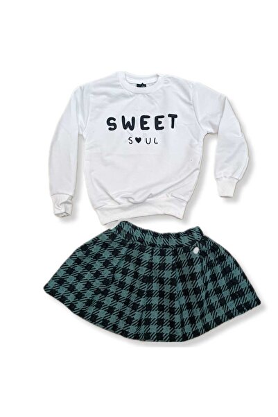 Fua Shop Girl's Plaid Skirt Set