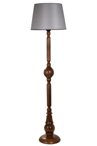 Lumexx PIRIL CEVİZ LAMBADER PRAMİT HASIR GRİ ABAJURLU