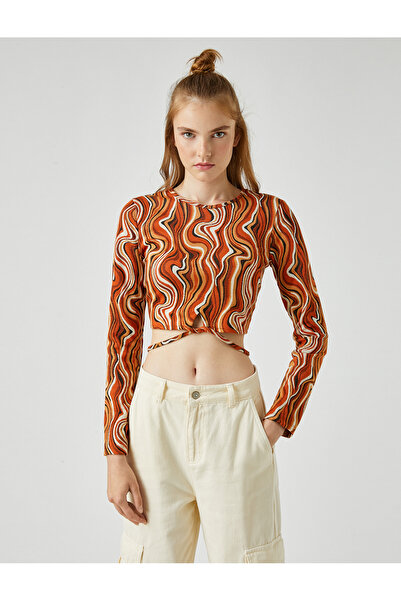 Koton Περικοπή παράθυρο με μακρυμάνικο μπλουζάκι