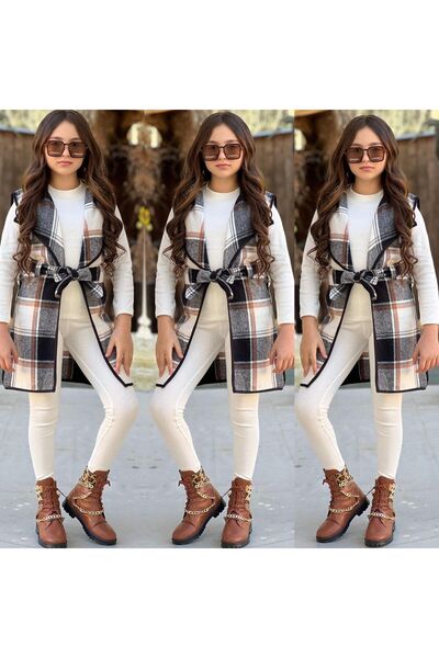 Kids Triple Odunku Combo with Vest for Girl - Holiday