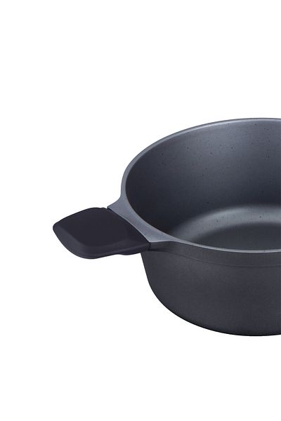 Prestige Essential Cast Aluminum black 28 cm Casserole With Glass Lid