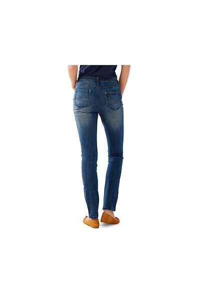 Tchibo Women Slim Fit Stretchable Washed Denim Jeans, Navy