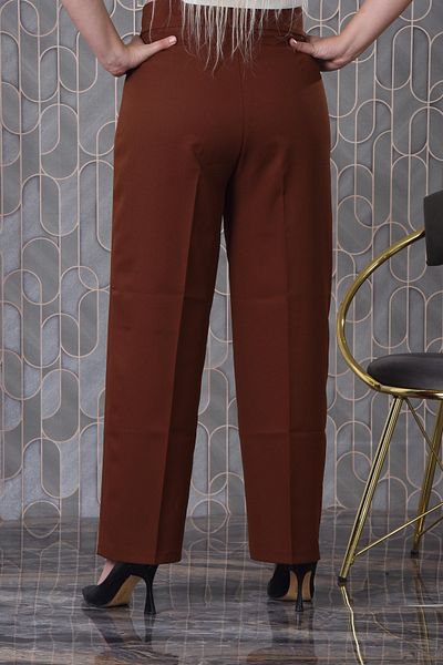 MİSLİNE Balazzo Velcro Plus Size Loose Leg Women's Cloth Pants