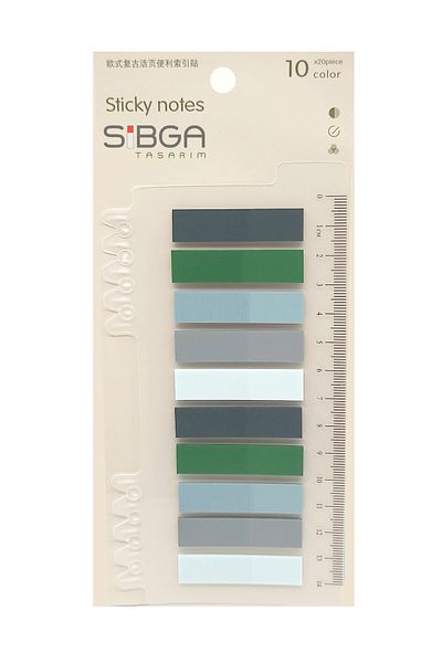 sibga tasarım Transparent Colored Postit Post-it Post ItBookmark Bookmark Postit Sticker Note Paper 200 Sheets