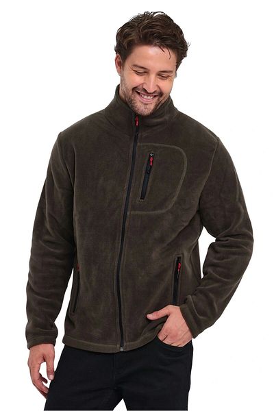 BASTI0 Unisex Men's Women's Outdoor Pocket Full Zipper Fleece