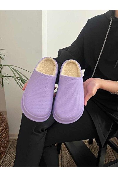 AkınalBella Fur Lined Warm Lining Full Orthopedic Indoor Hospital Doctor Nurse Cook Slippers
