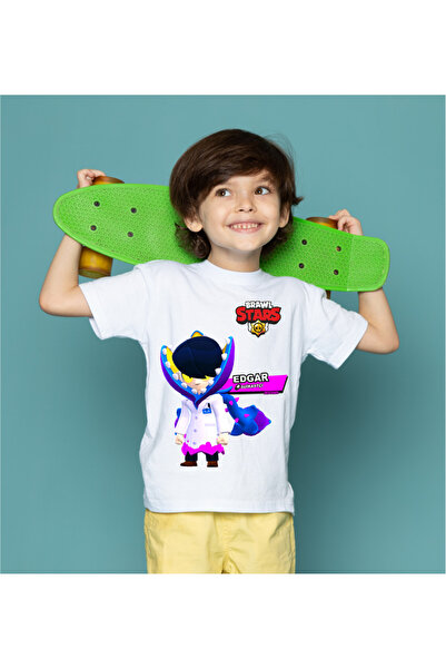 Home Brawl Stars Edgar Unisex Çocuk Tişört Farklı Kostüm Seçenekleri İle !