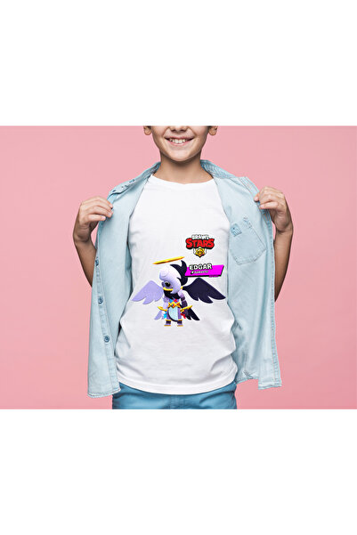 Home Brawl Stars EDGAR Unisex Çocuk Tişört Farklı Kostüm Seçenekleri İle !