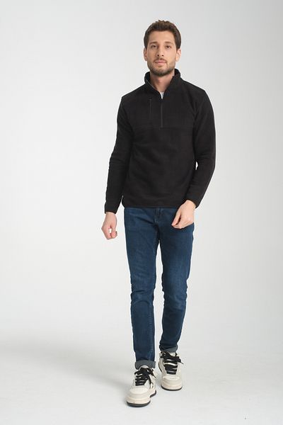 KAPHONE Men's Half Zipper Fleece Sweatshirt