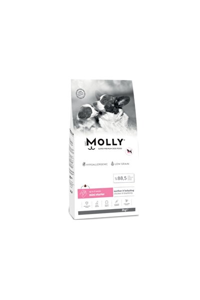 Molly Mini Starter Tavuklu Ve Yaban Mersinli Anne Ve Yavru Köpek Maması 2 Kg