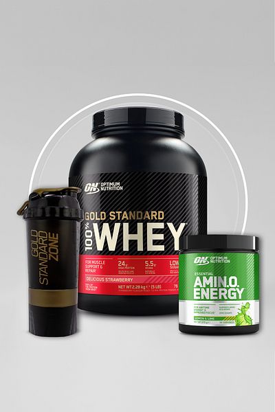 Optimum Nutrition 100% Whey Gs 2.28kg 76 Servings and 270g 30 Servings Lemon & Lime Aroma Set