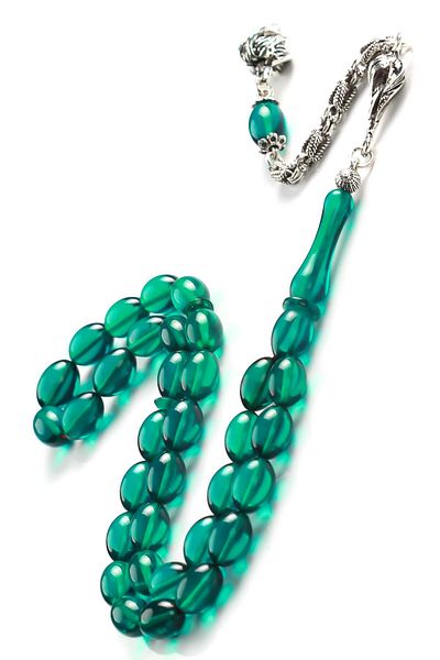 TESBİHCİBABA Topaz Model Clamping Amber Rosary