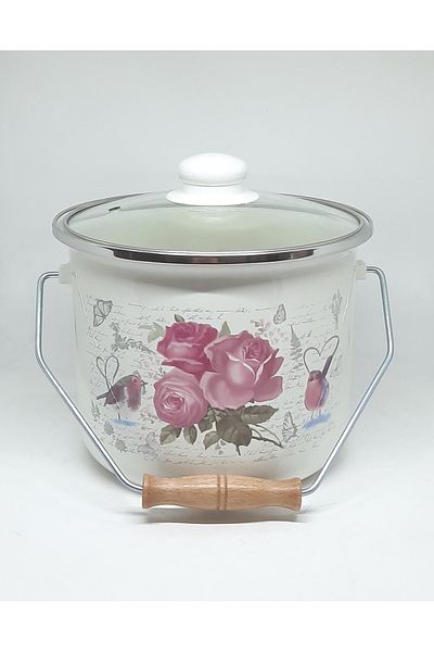 Avşar Enamel House 20 cm 4 Liter Enamel Copper
