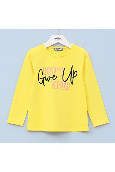 WANEX Kız Çocuk Uzun Kol Bisiklet Yaka Süprem İnce Tişört