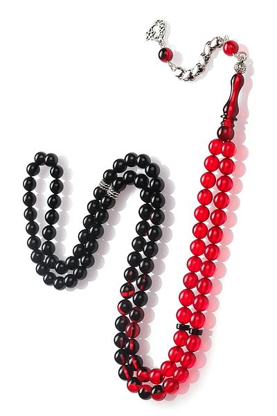 TESBİHCİBABA Prayer Grains Colored Straining Amber Prayer Rosary