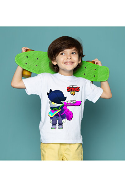 Home Brawl Stars EDGAR Unisex Çocuk Tişört Farklı Kostüm Seçenekleri İle !
