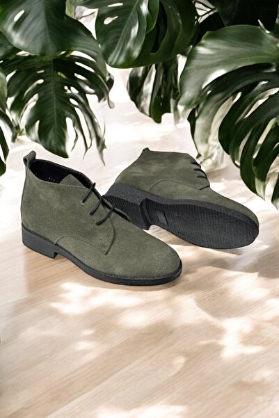 casso Hakiki Deri Ortopedik Kauçuk Kaymaz Taban Kadın Bağcıklı HaşPapi Bot