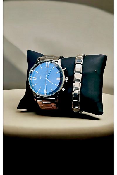 pullmarkt Men's Bracelet + Men's Wrist Watch