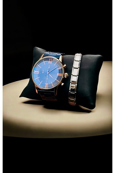 pullmarkt Charm Bracelet + Men's Wrist Watch