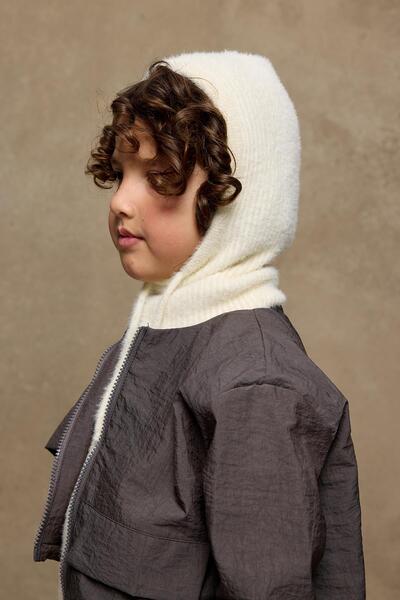 Fahhar Kids Екрю м'яка балаклава Bere