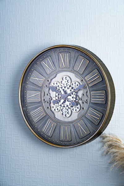 ACAR Dekoratif Çarklı Duvar Saati - 60 cm