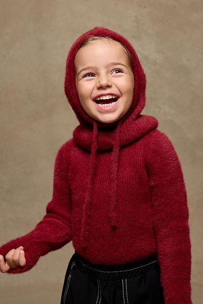 Fahhar Kids Red Soft Balaclava Beanie