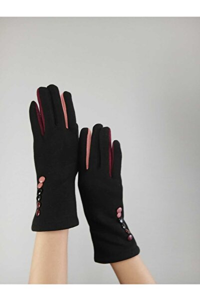 Gönülden Tasarım Кольорові кнопки на кашемірових рукавичках для жінок