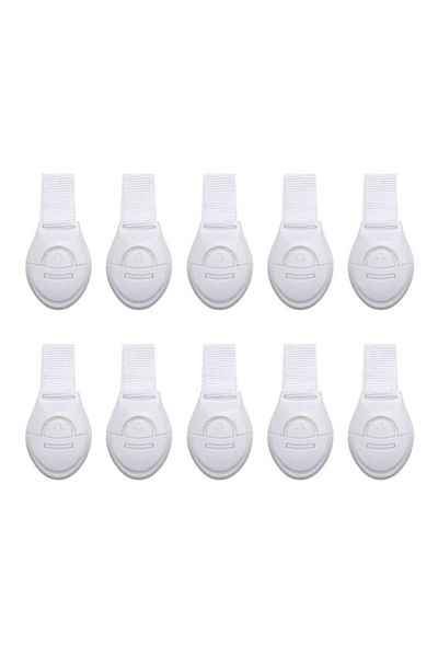 Generic 10pcs child safety locks for doors/cabinets/closets/toilet multi-purpose