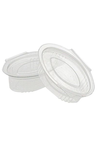 YOK YOK AMBALAJ Plastic Leak Proof Lid Sauce Jam Bowl Container 50Cc 100 Pieces