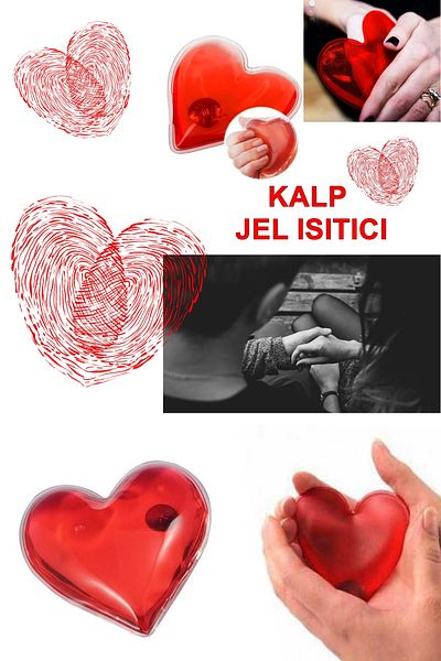 Lurette 1 Heart Gel - Hand Warmer Heart Gel - Valentine's Day Gift Heart Hand Warmer Gel