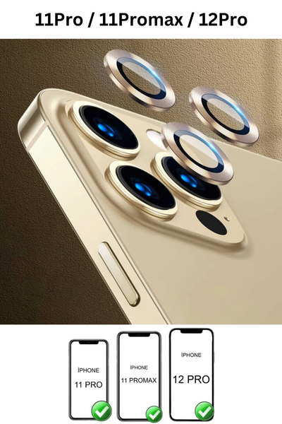 favorscase Iphone 11 Pro / 11 Pro Max / 12 Pro Uyumlu Kamera Koruma Renkli Le...