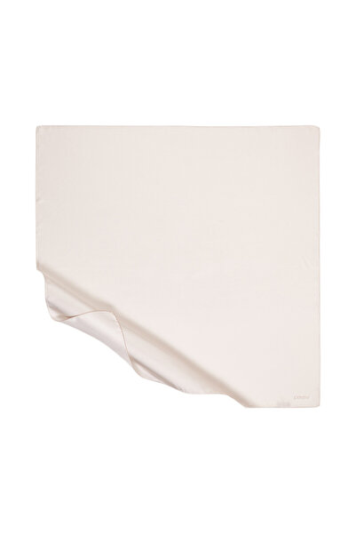 ipekevi Düz Twill İpek Eşarp - Krem