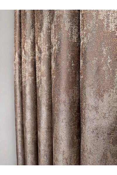 NİVEMESHOME Nivemeshome Pera V-5302 - 1/3 Close Pleated Background Curtain