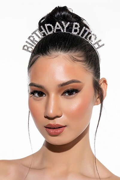 New Obsessions Birthday Bitch Taşlı Birthday Doğum Günü Parti Taç