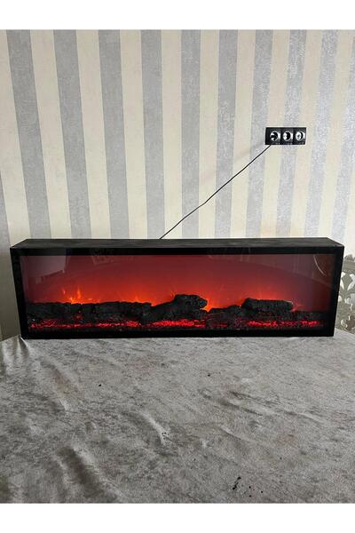 Home Köz Efektli 3 Boyutlu  Şömine - Farklı Renk Modları - Uzaktan Kumandalı ...