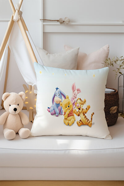 Talia Home Husă de pernă cu model Winnie The Pooh pentru copii și bebeluși, 3...