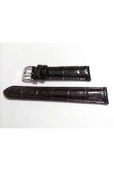 FADO 18mm (140) Dark Brown Genuine Leather Watch Band - Fits Any Watch
