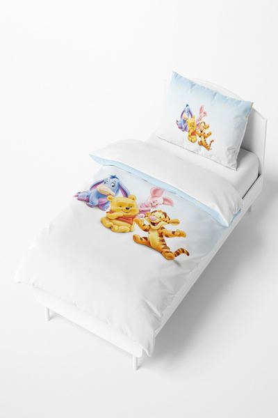 Talia Home طقم غطاء لحاف للأطفال والرضع منقوش من Winnie The Pooh Tlan-132